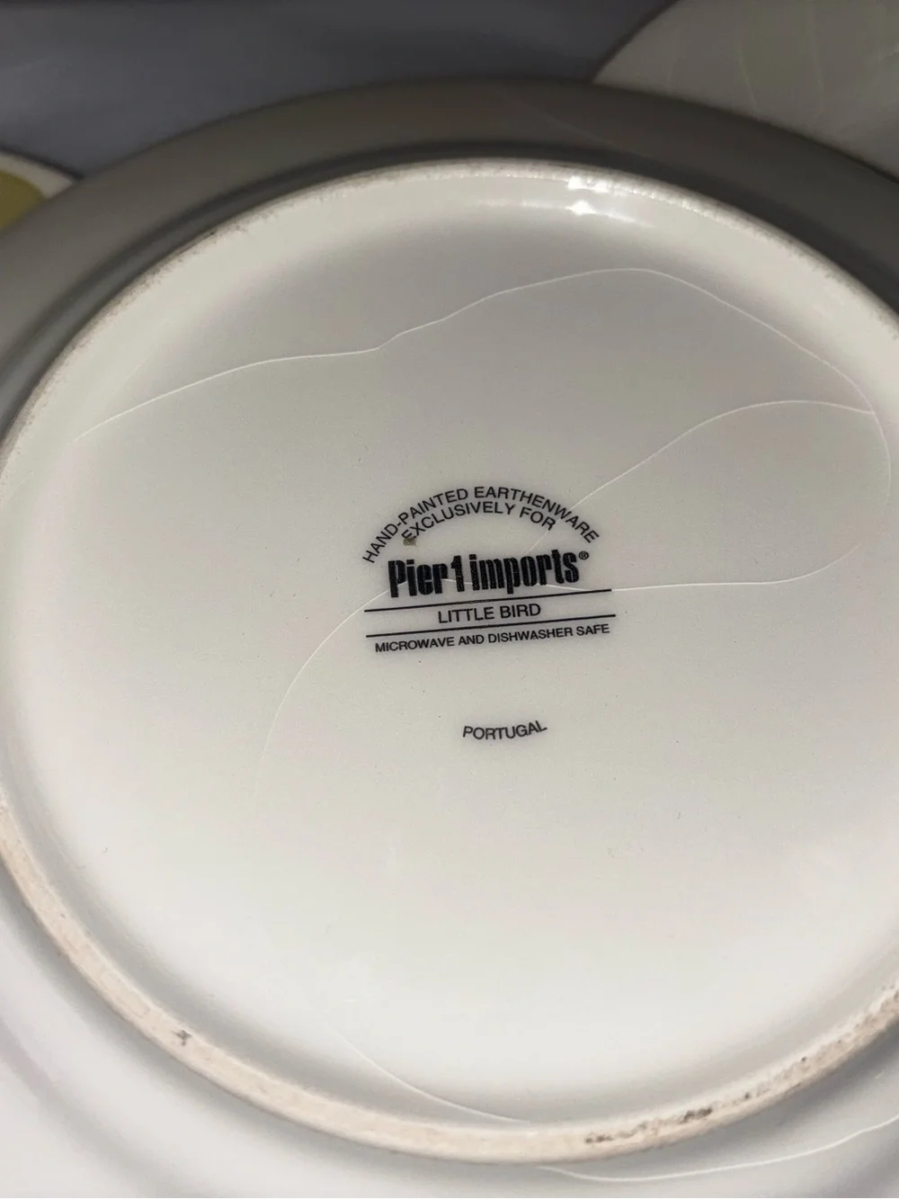 Vintage Set of 8 Pier 1 Imports Little Bird Salad Plate 8-1/2” Portugal. Y3